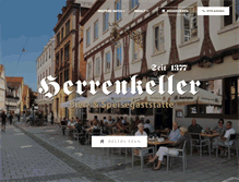 Tablet Screenshot of herrenkeller-ulm.de